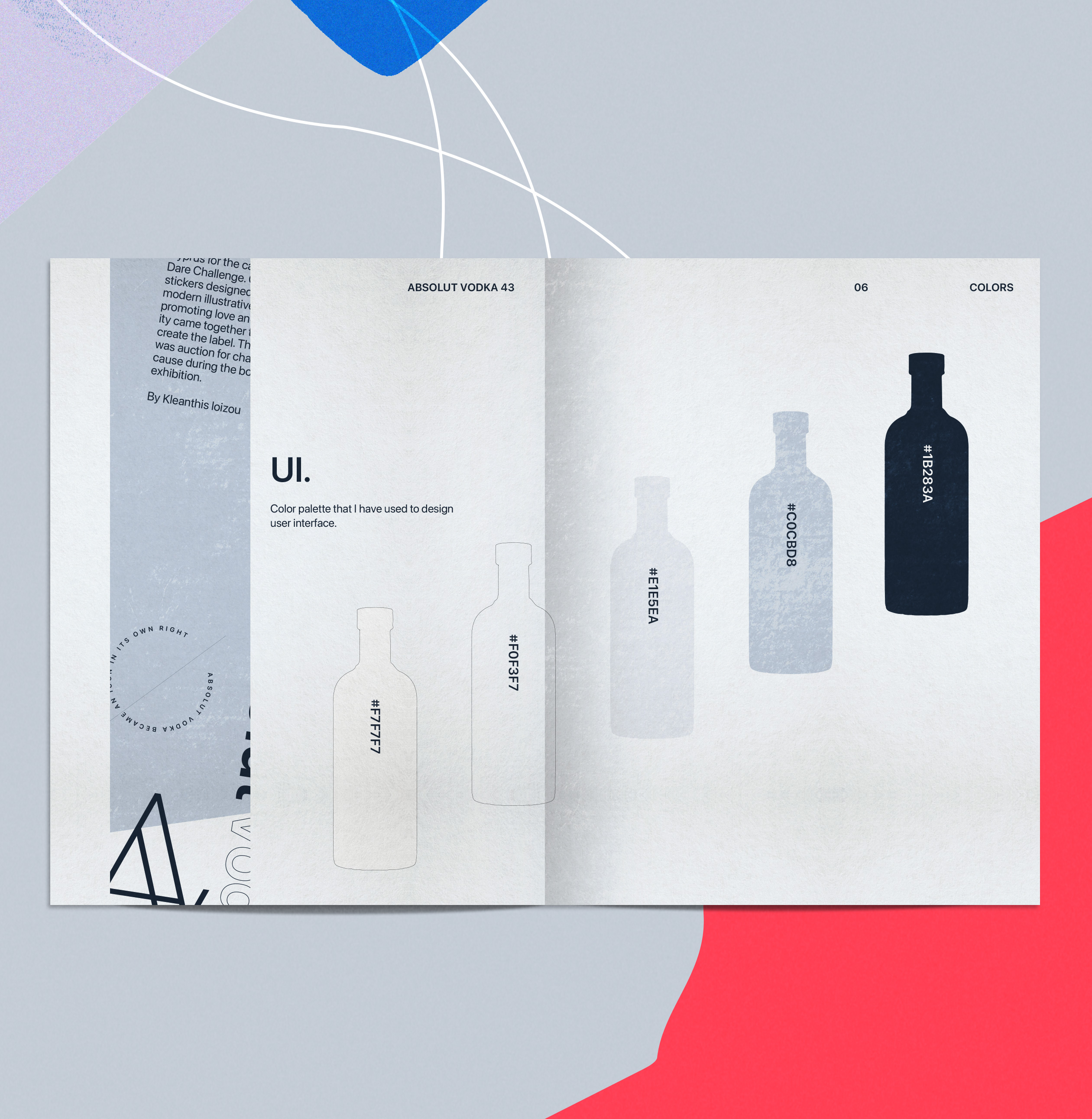 Absolut vodka website and branding redesign concept for 43 years in the market celebration.