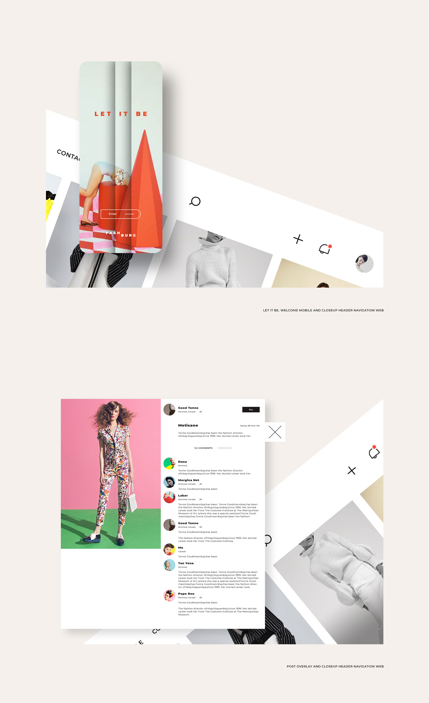 Platform for social interactivity and e-shop for professionals in the field of fashion