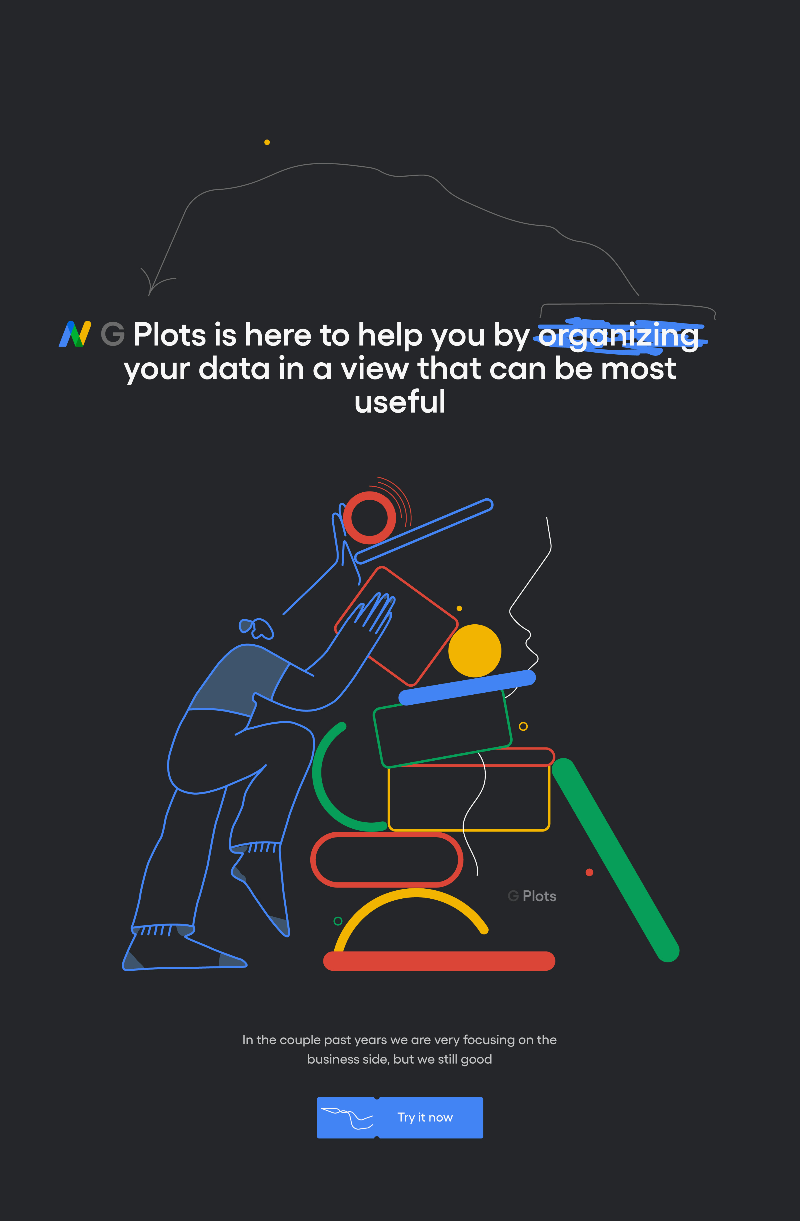 G Plots is a result of taking the system I am working on and transforming it into an imaginary product of Google